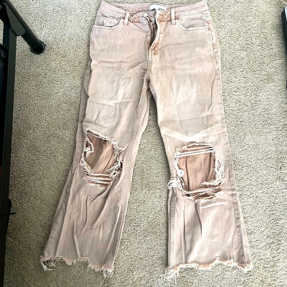Vervet Cream/Pink Jeans